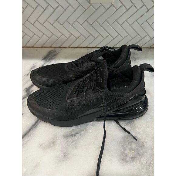 Nike Air Max 270 Triple Black Men’s Size 9.5 AH8050-005 All Black Sneakers main image 7